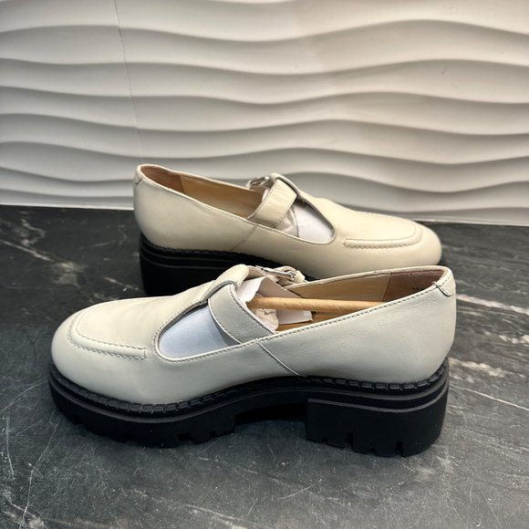 Seychelles Luster Leather Loafer Mary Jane Shoe Off White Womens Sz 8.5 - Picture 4 of 9